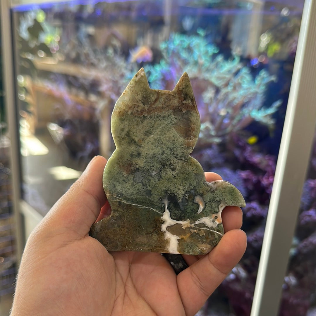 Moss Agate Cats