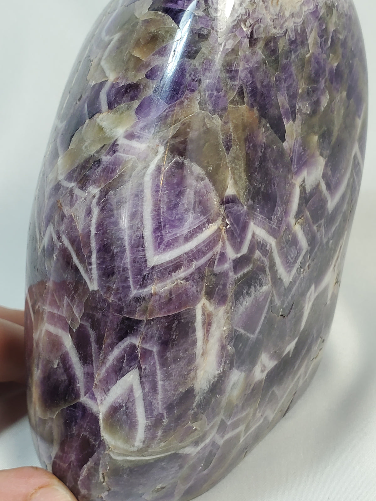 Polished Amethyst Quartz Crystal Freeform from Zambia - Extra Large