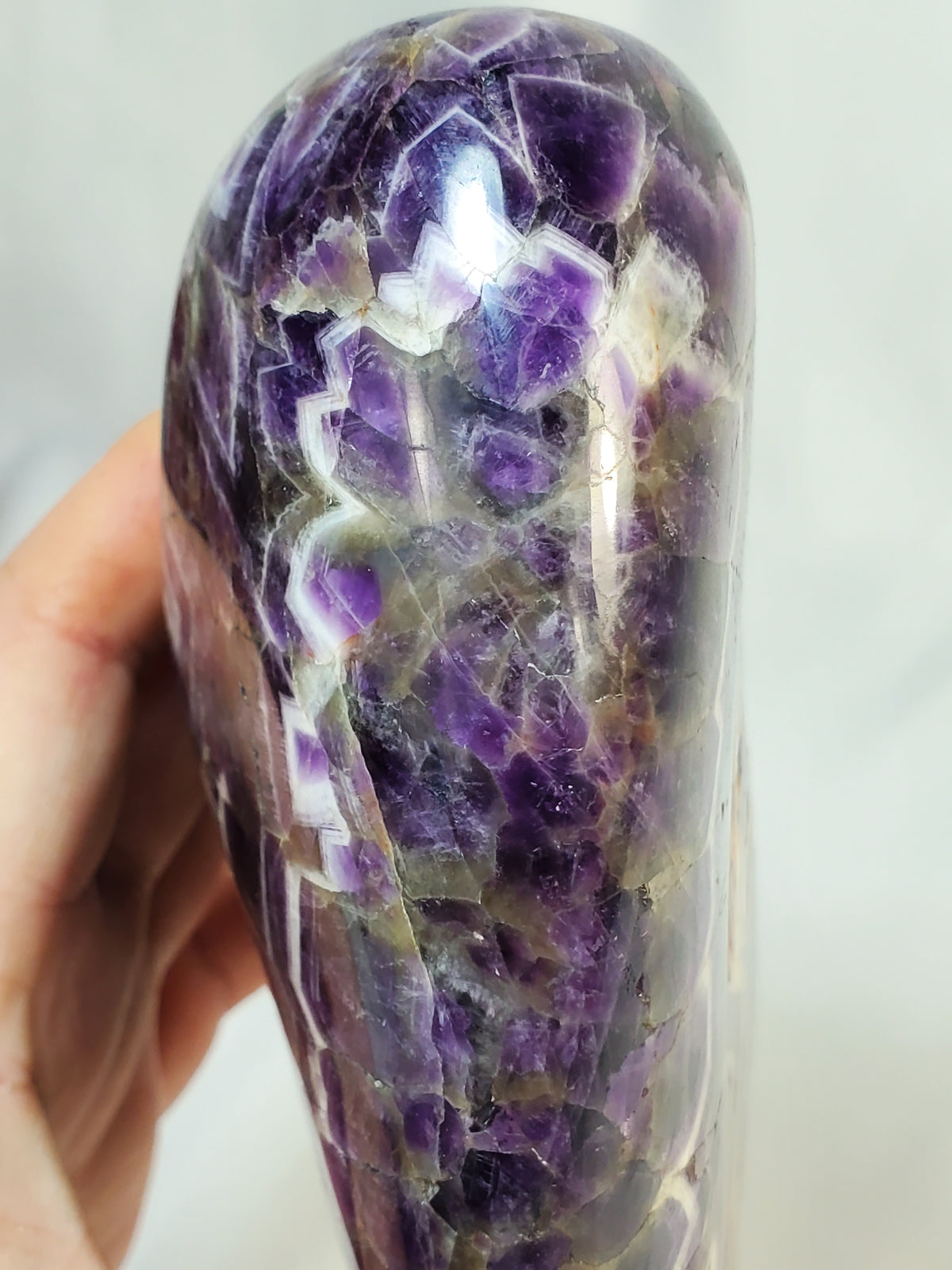 Polished Amethyst Quartz Crystal Freeform from Zambia - Extra Large
