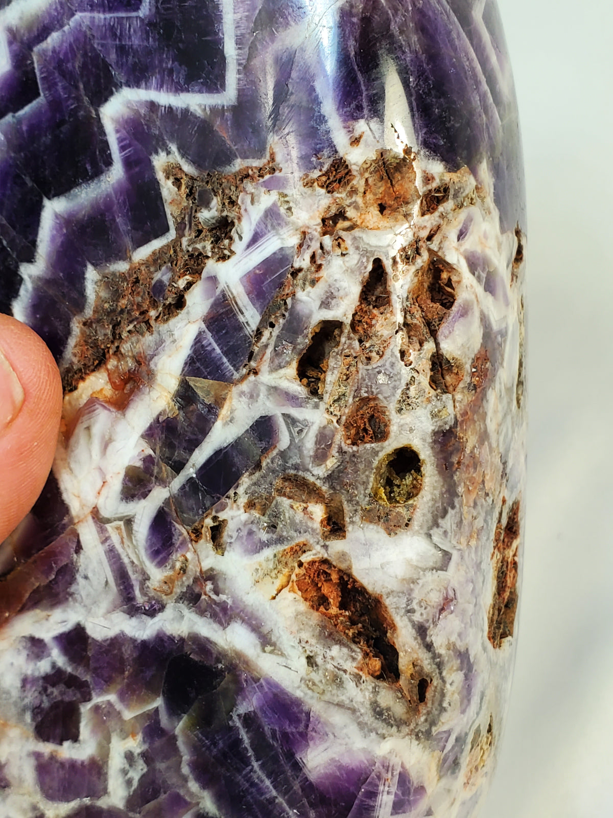 Polished Amethyst Quartz Crystal Freeform from Zambia - Extra Large