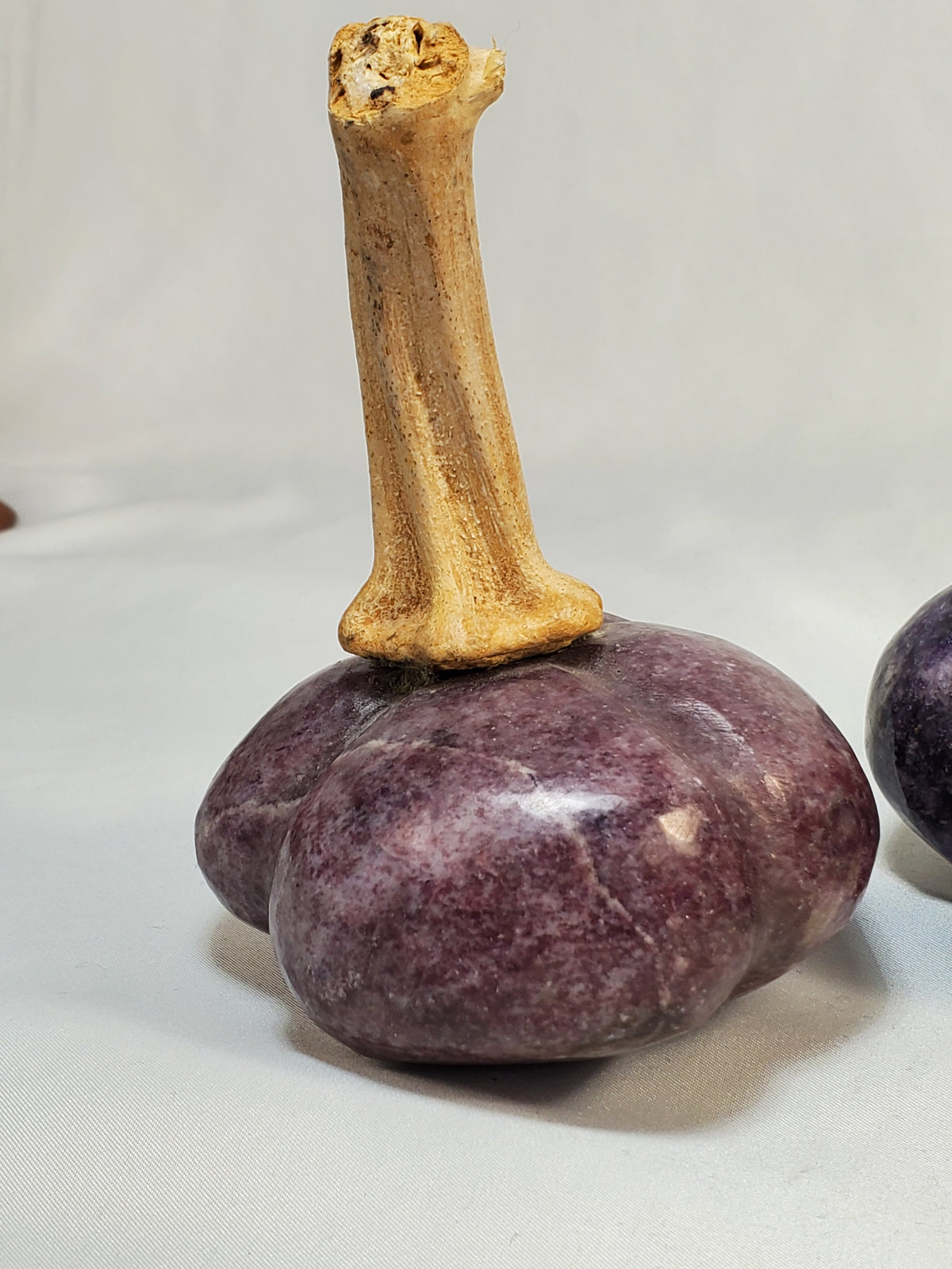Lepidolite Pumpkins from Zimbabwe - Hand Carved