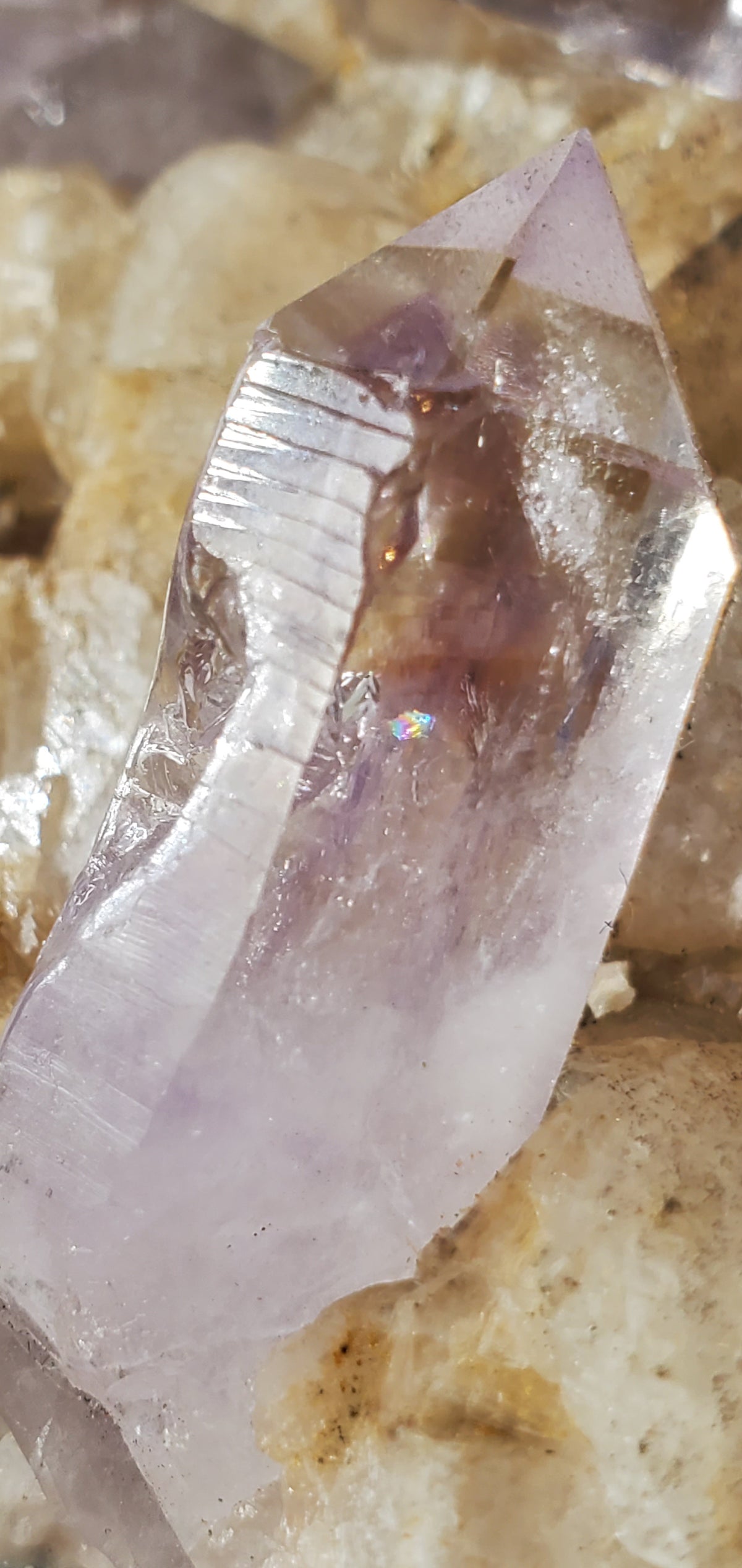 Natural Brandberg Quartz Cluster from Namibia