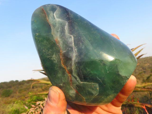 Rainbow Fluorite Standing Freeform from Fish River Canyon, Namibia