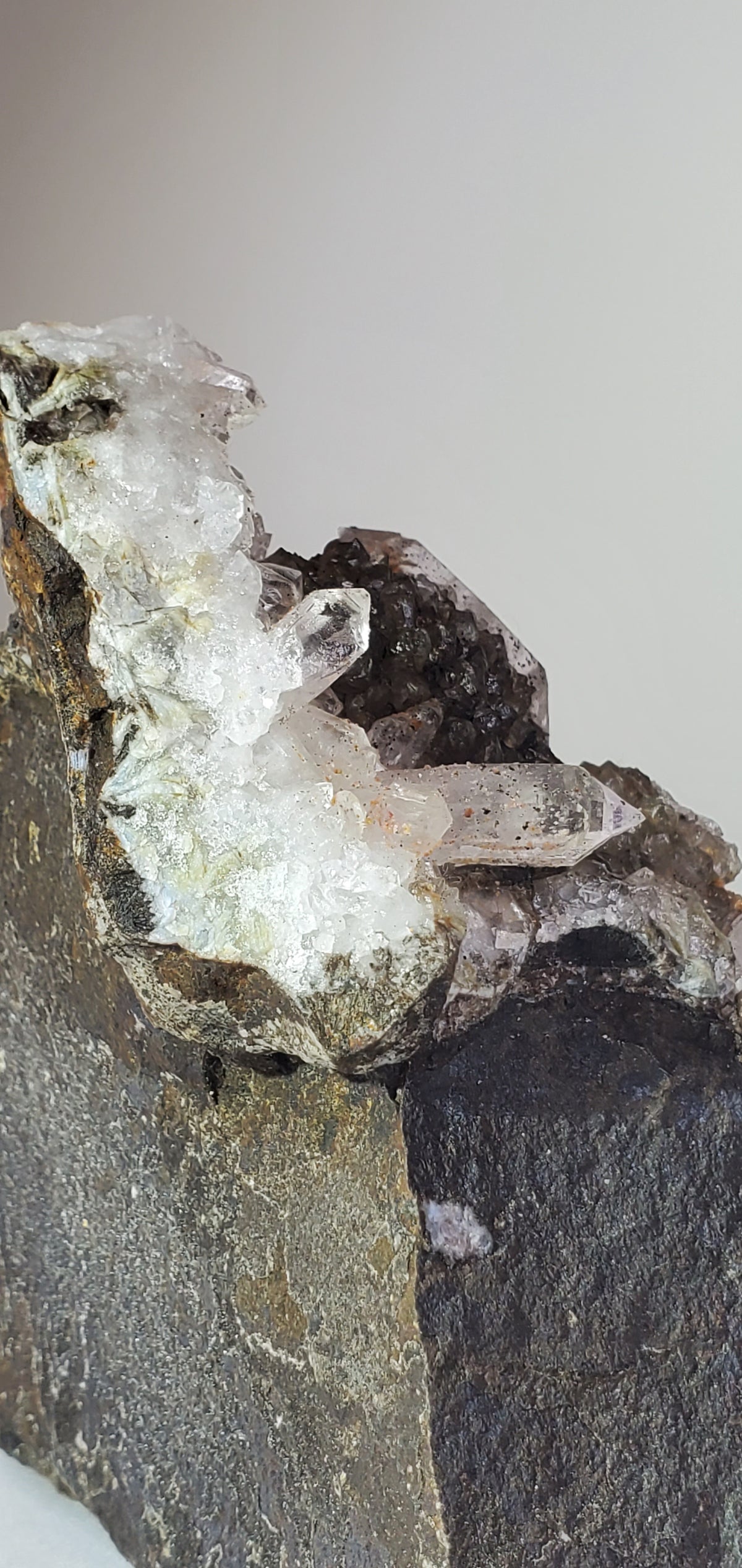 Natural Brandberg Quartz Cluster from Namibia