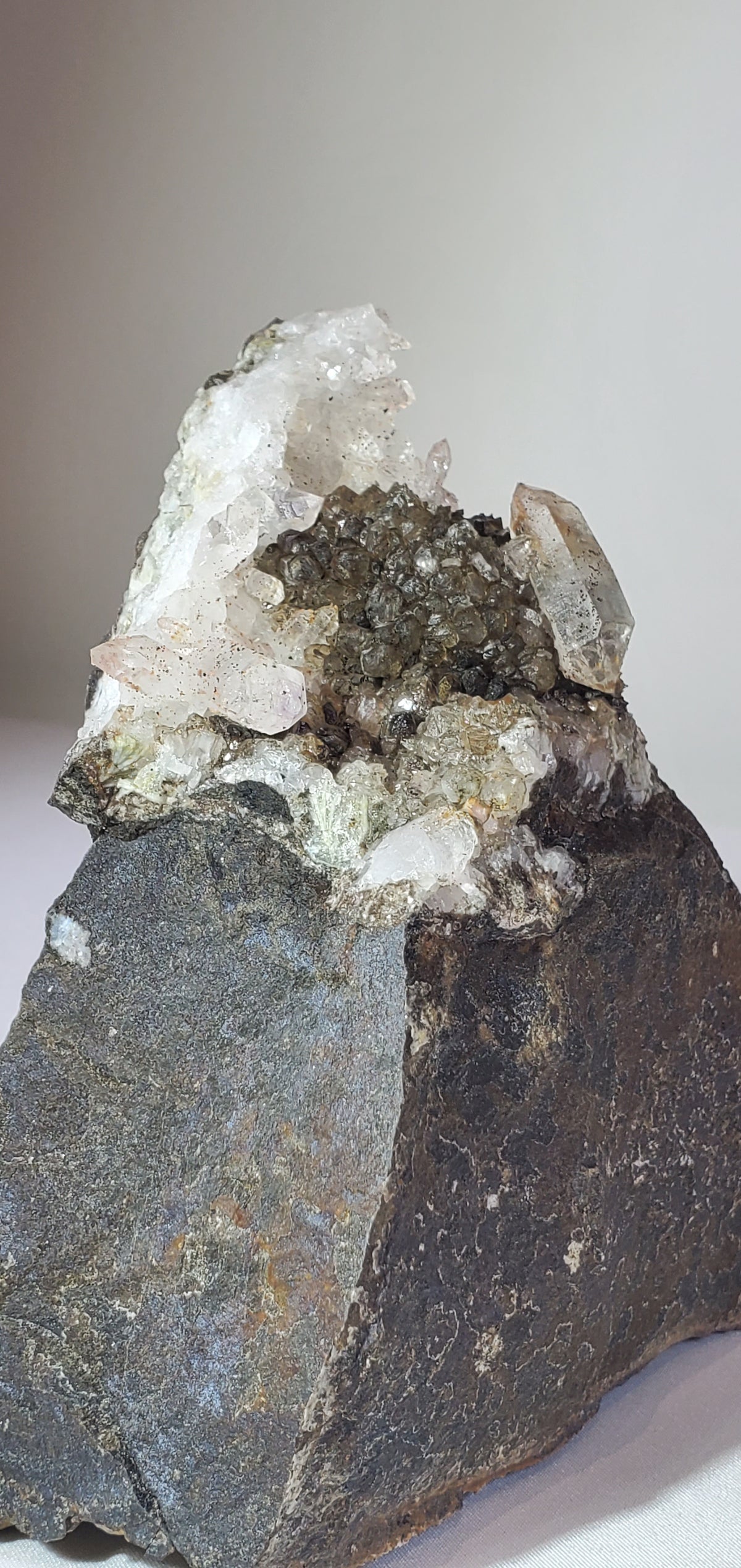 Natural Brandberg Quartz Cluster from Namibia