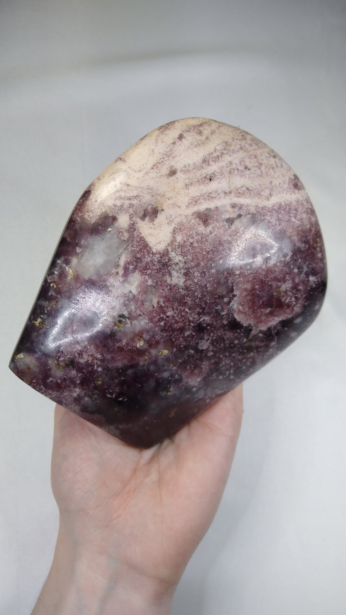 Polished Lepidolite Standing Freeform from Madagascar - Extra Large