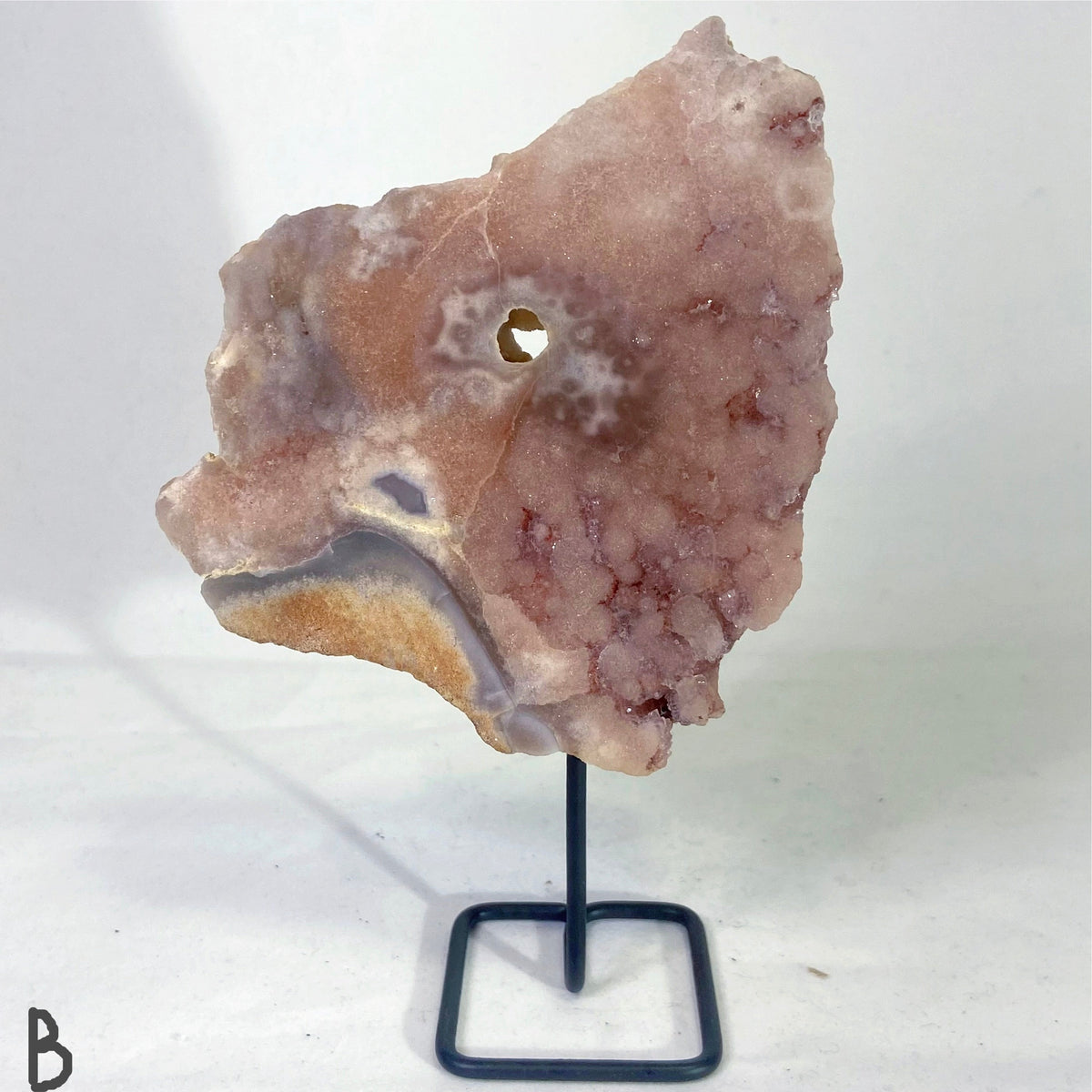 Pink Amethyst with Stand - Small, Medium