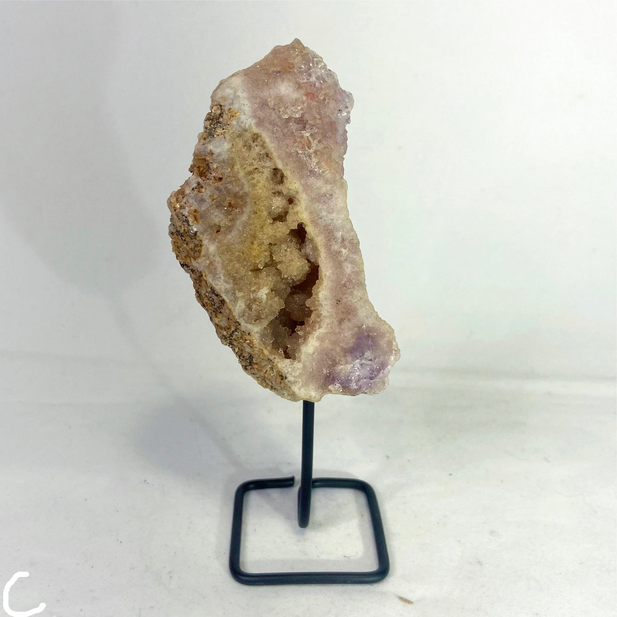Pink Amethyst with Stand - Small, Medium