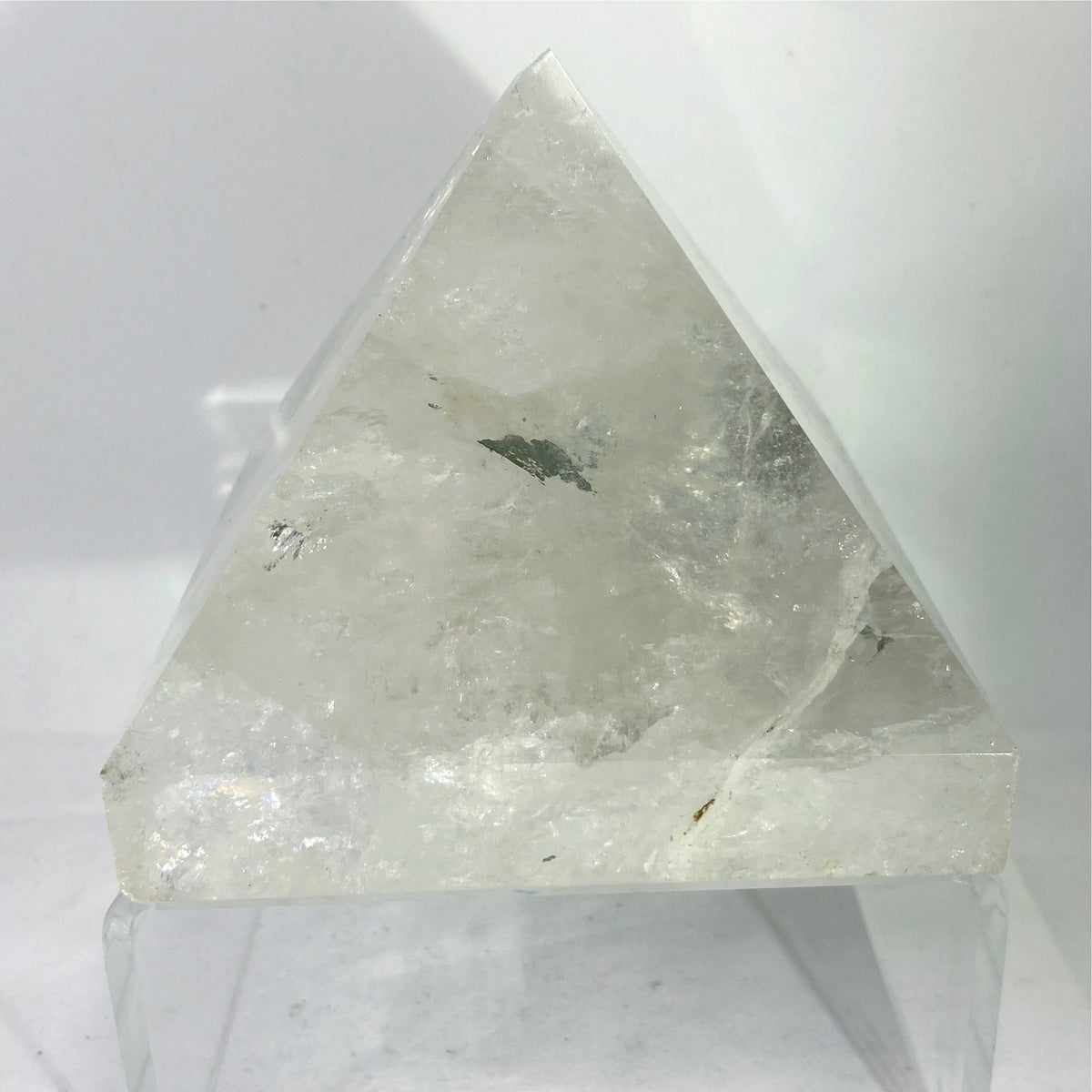 Quartz with Hematite Pyramid