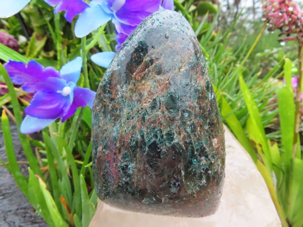 Polished Standing Freeforms x 3 from Madagascar