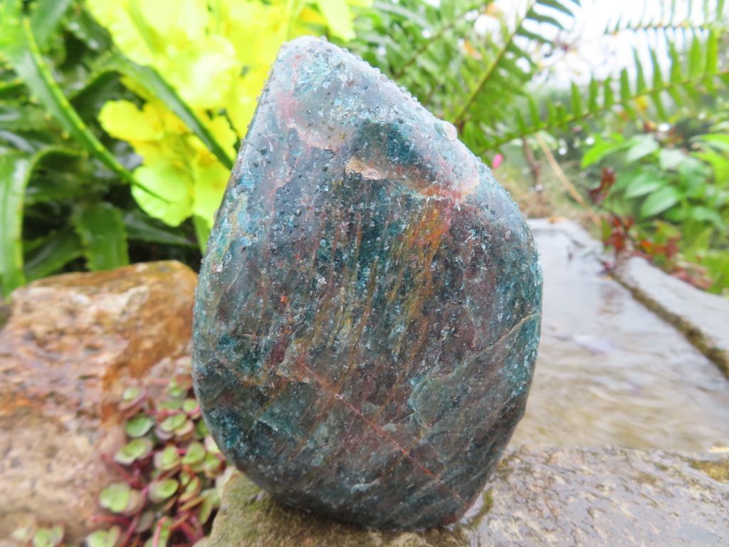 Polished Standing Freeforms x 3 from Madagascar