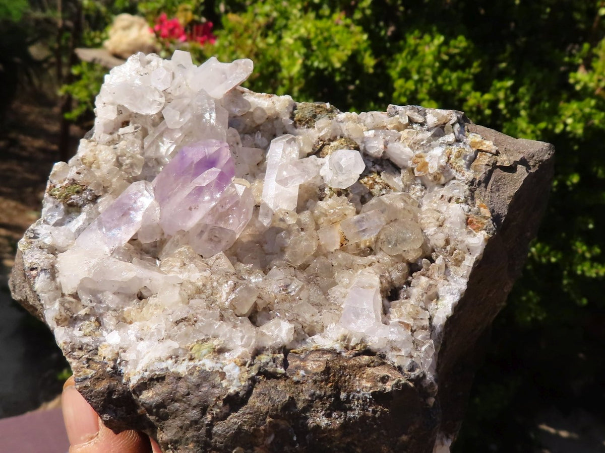 Natural Brandberg Quartz Cluster from Namibia