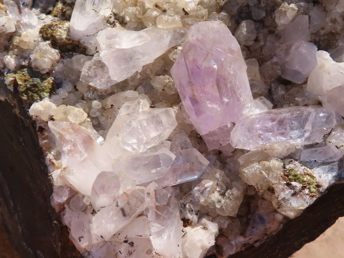 Natural Brandberg Quartz Cluster from Namibia