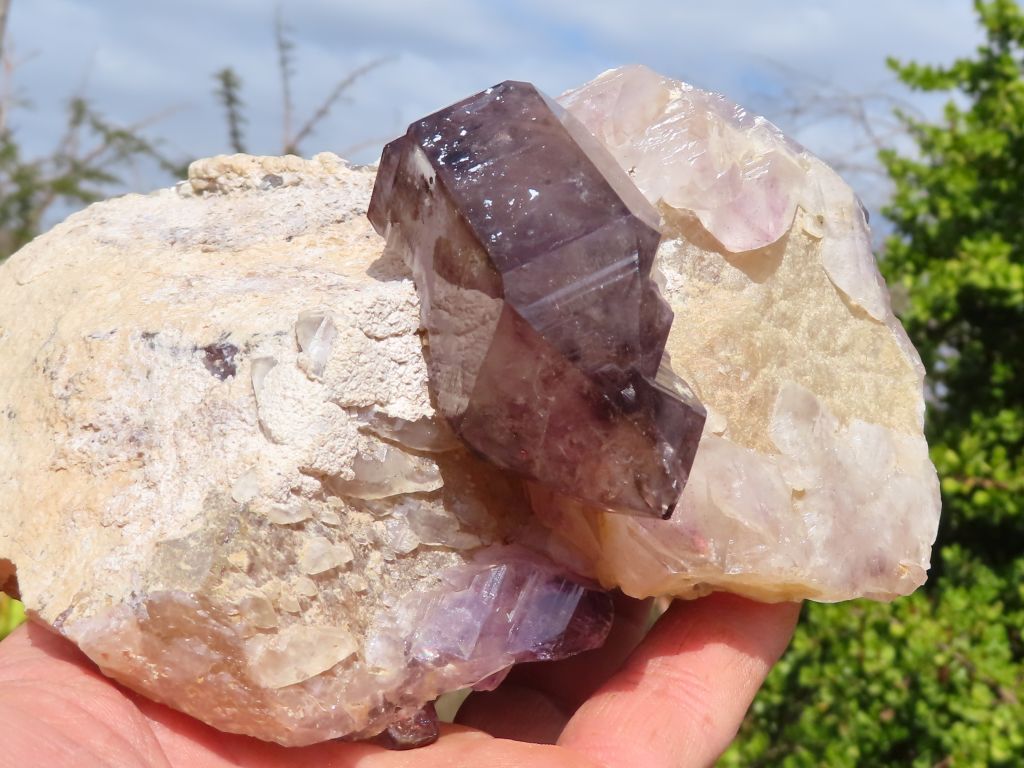 Natural Amethyst Quartz Cluster from Namibia