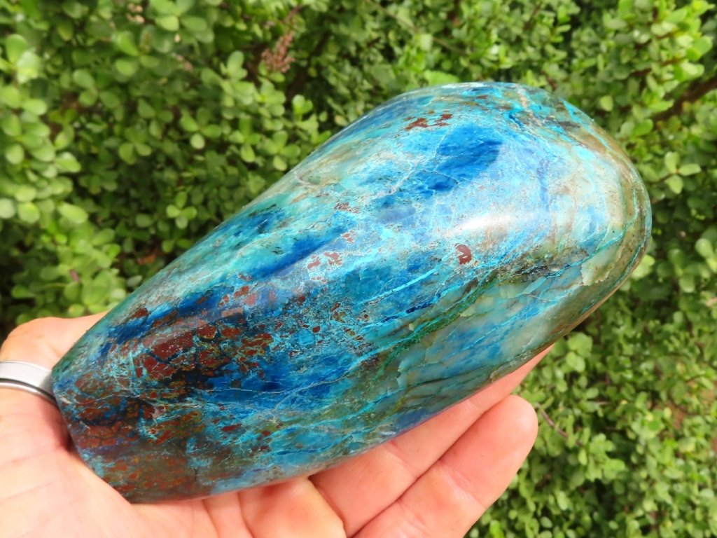 Polished Large Shattuckite Standing Free Form x 1 from Kaokoveld, Namibia