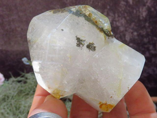 Polished Septer Quartz Crystals x 2 from Akansobe, Madagascar