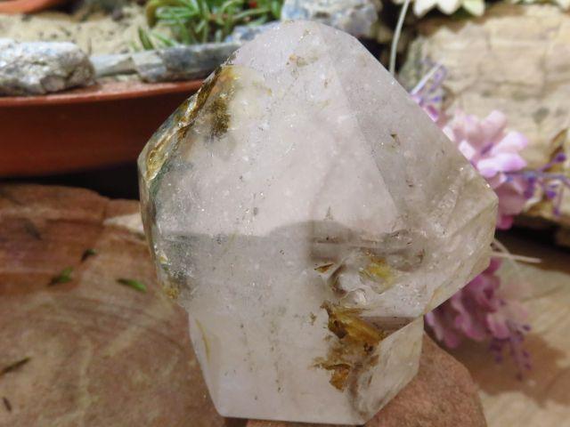 Polished Septer Quartz Crystals x 2 from Akansobe, Madagascar