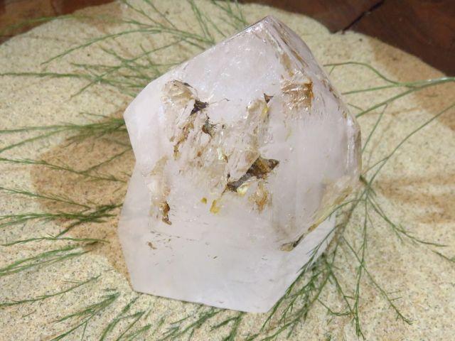Polished Septer Quartz Crystals x 2 from Akansobe, Madagascar