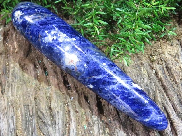 Polished Sodalite Freeforms x 2 from Namibia