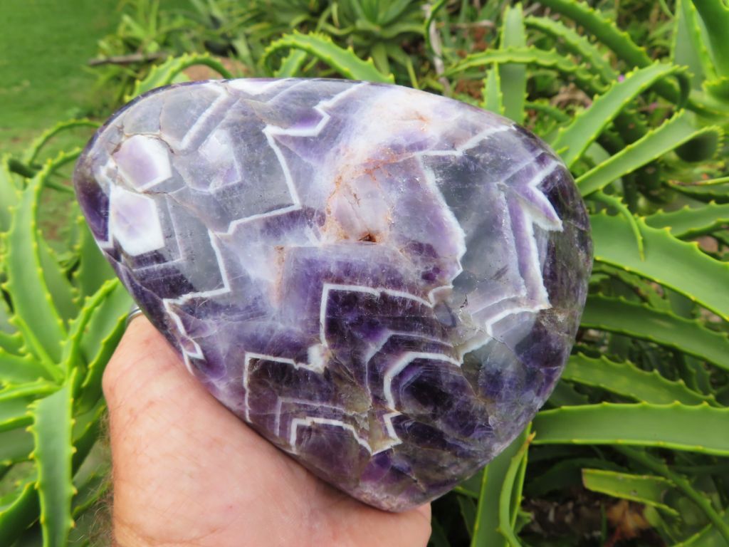 Polished Amethyst Quartz Crystal Freeform from Zambia