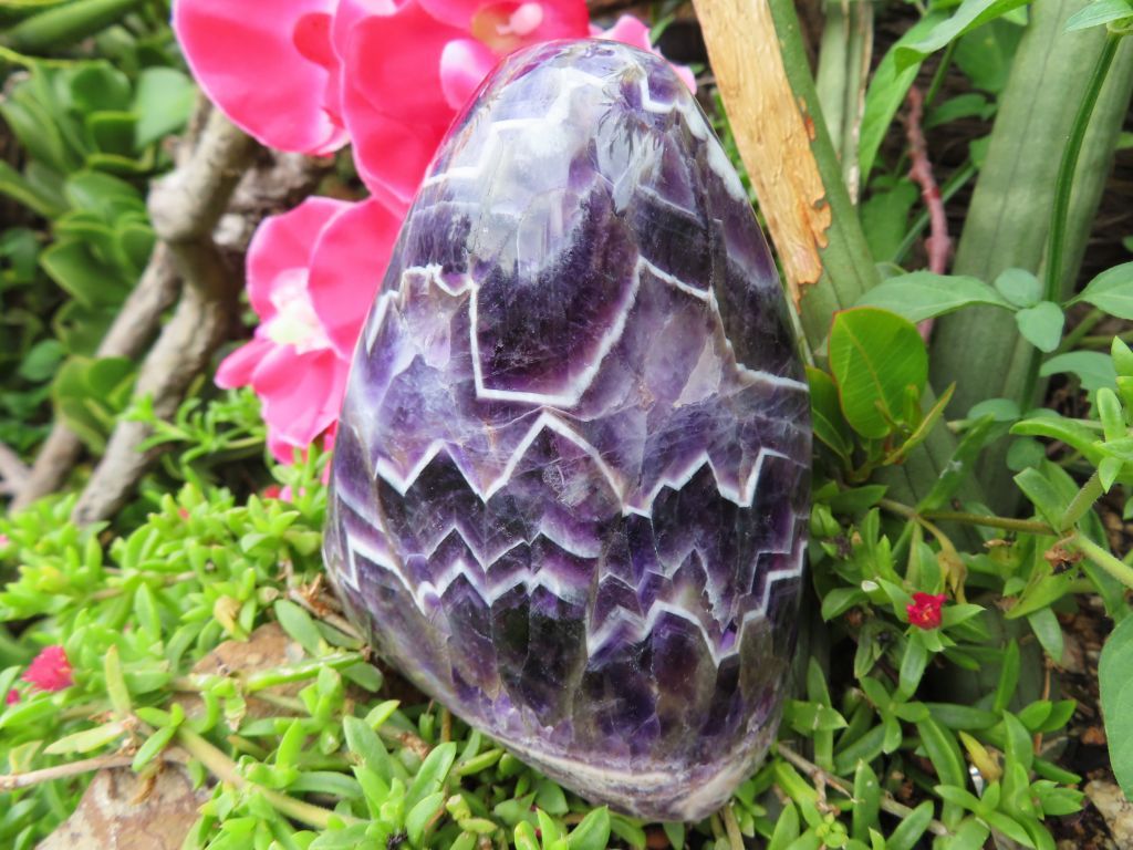 Polished Amethyst Quartz Crystal Freeform from Zambia