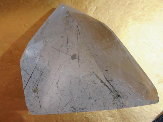 Polished Tourmaline Quartz Point x 1 from Madagascar