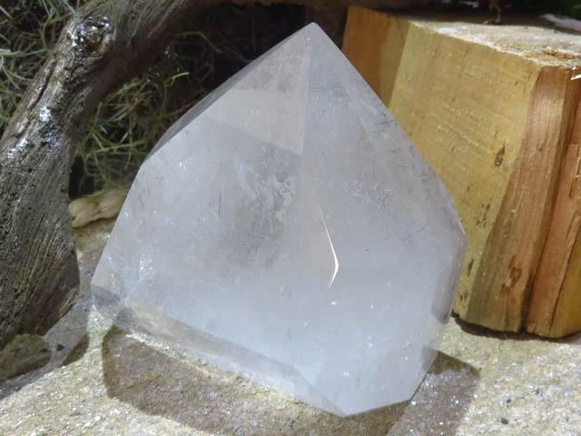 Polished Tourmaline Quartz Point x 1 from Madagascar