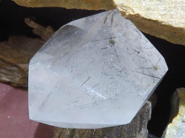 Polished Tourmaline Quartz Point x 1 from Madagascar
