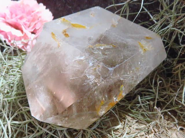 Polished Smoky Quartz Crystal Point from Madagascar