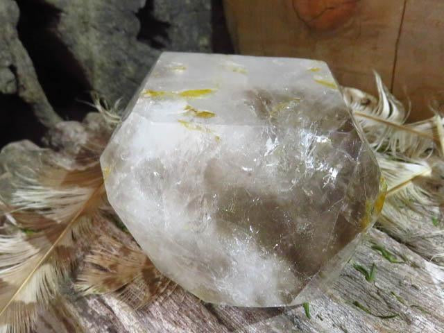 Polished Smoky Quartz Crystal Point from Madagascar