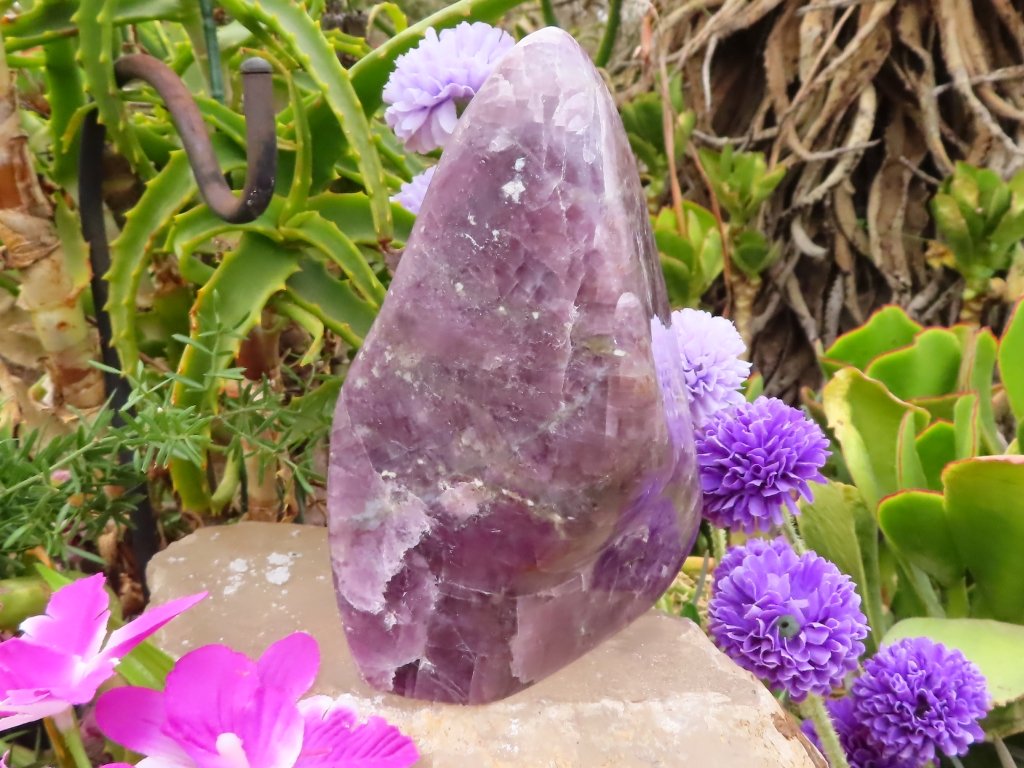 Polished Purple Anhydrite Freeform from Madagascar - Extra Large