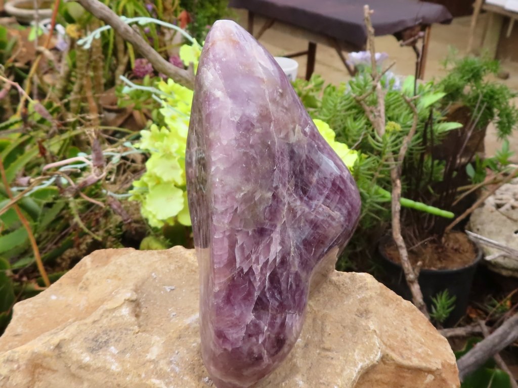 Polished Purple Anhydrite Freeform from Madagascar - Extra Large
