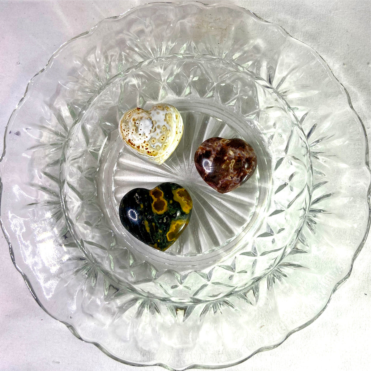 Ocean Jasper Hearts