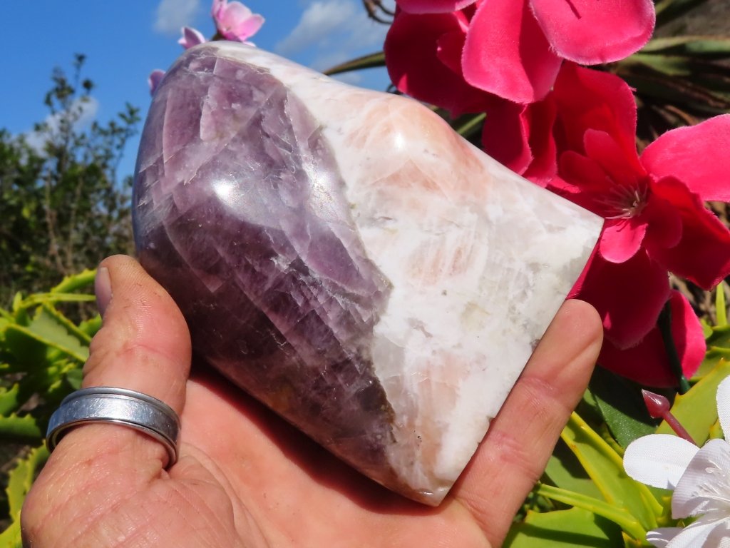 Polished Purple Anhydrite Freeform from Madagascar - Extra Large