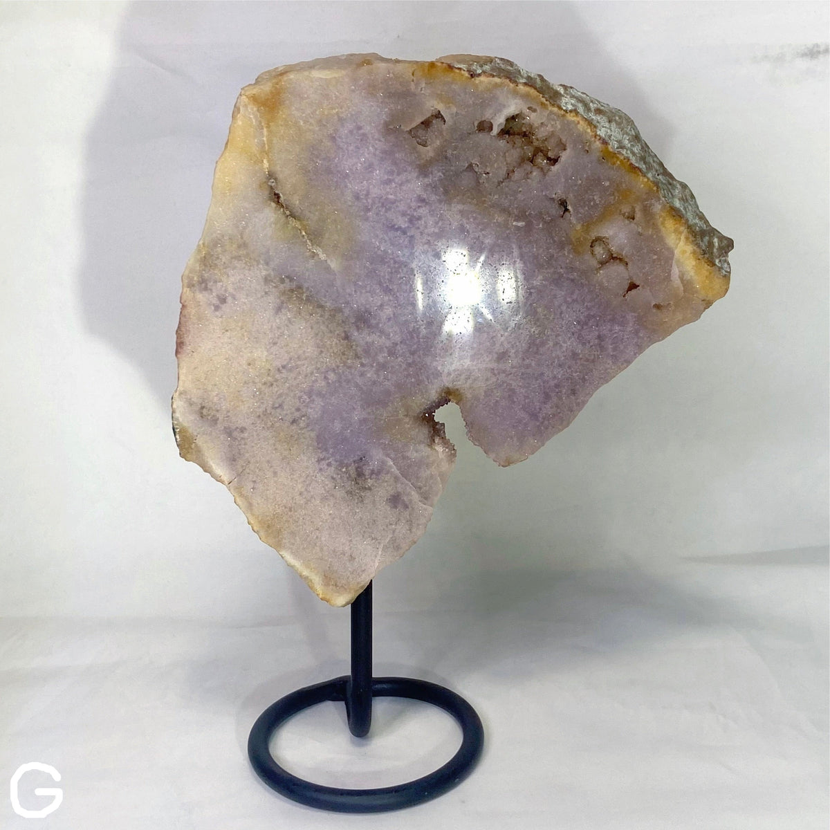 Pink Amethyst with Stand - Small, Medium