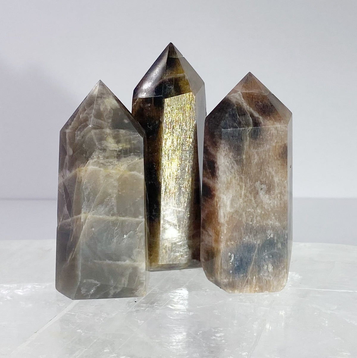 Black Sunstone Points