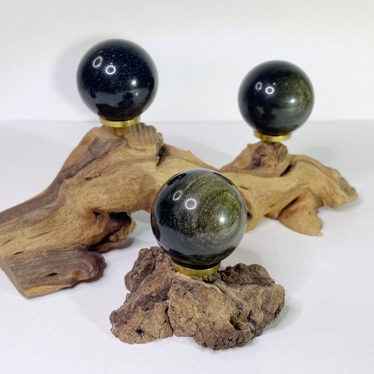 Gold Obsidian Sphere