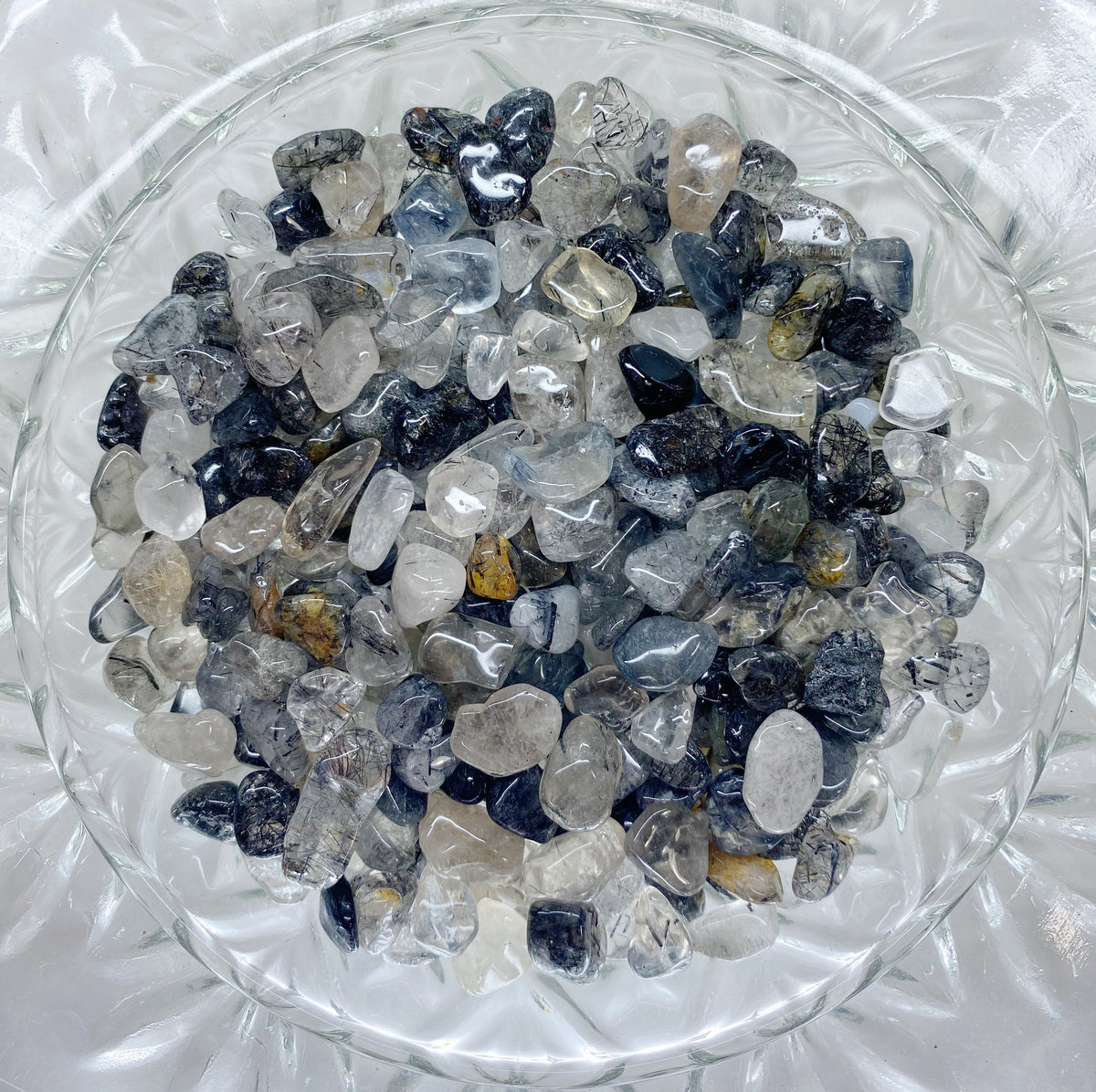 Black Rutile Quartz Chips