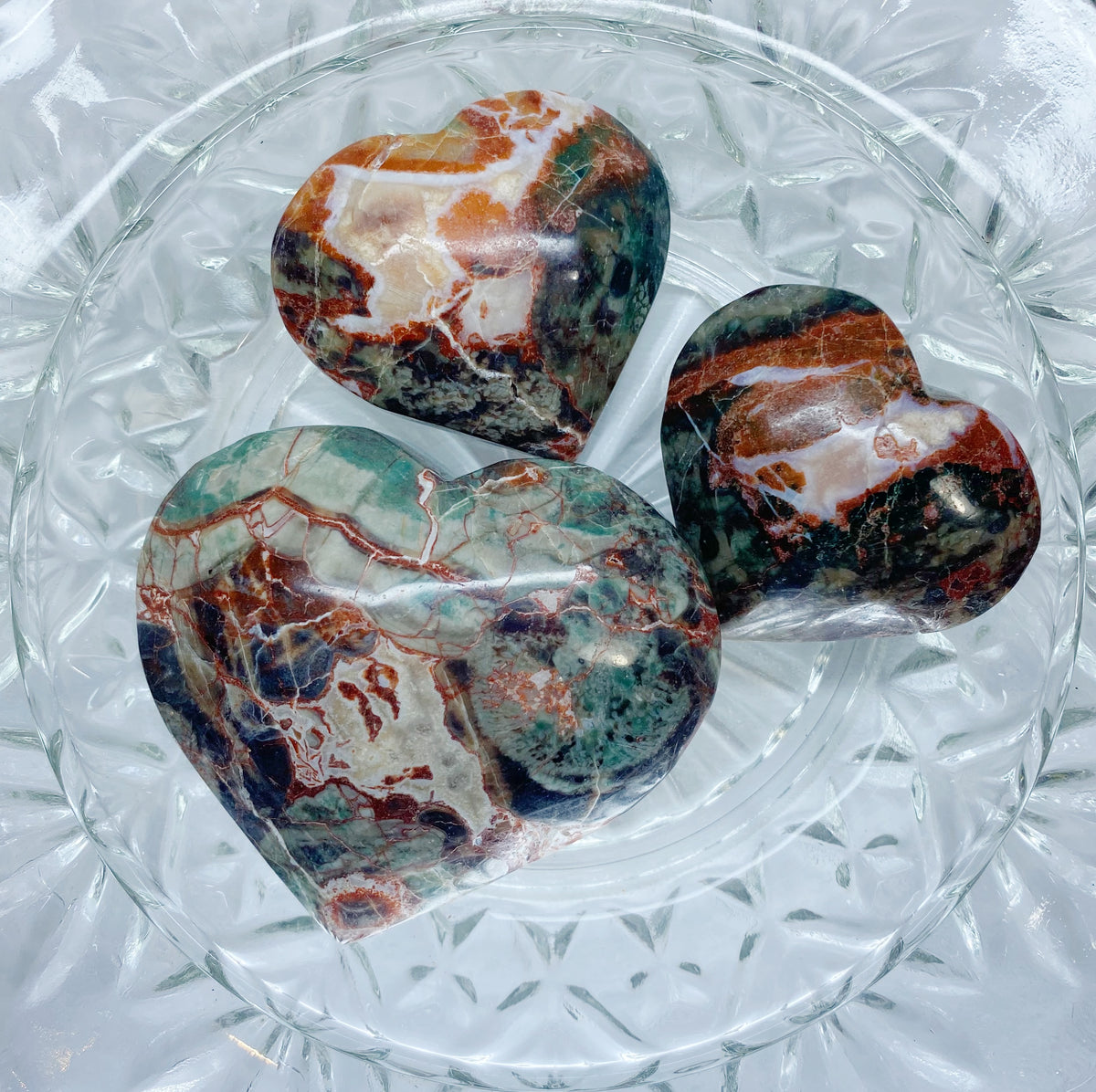 Money Agate Hearts