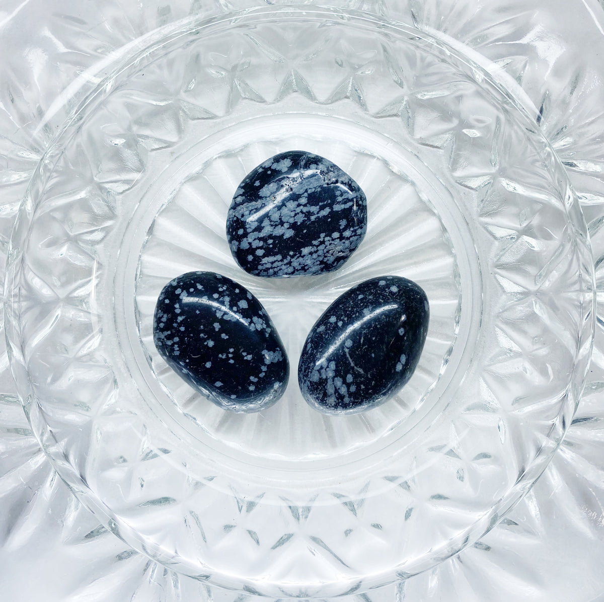 Obsidian (Snowflake) Tumble