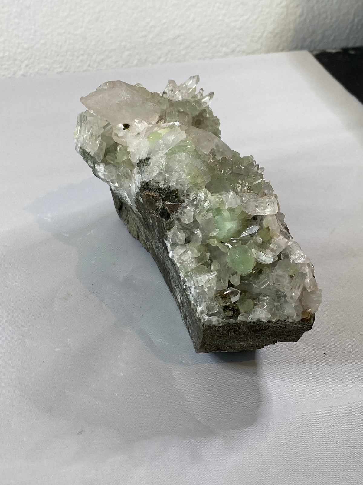 Prehnite Quartz Cluster from Namibia