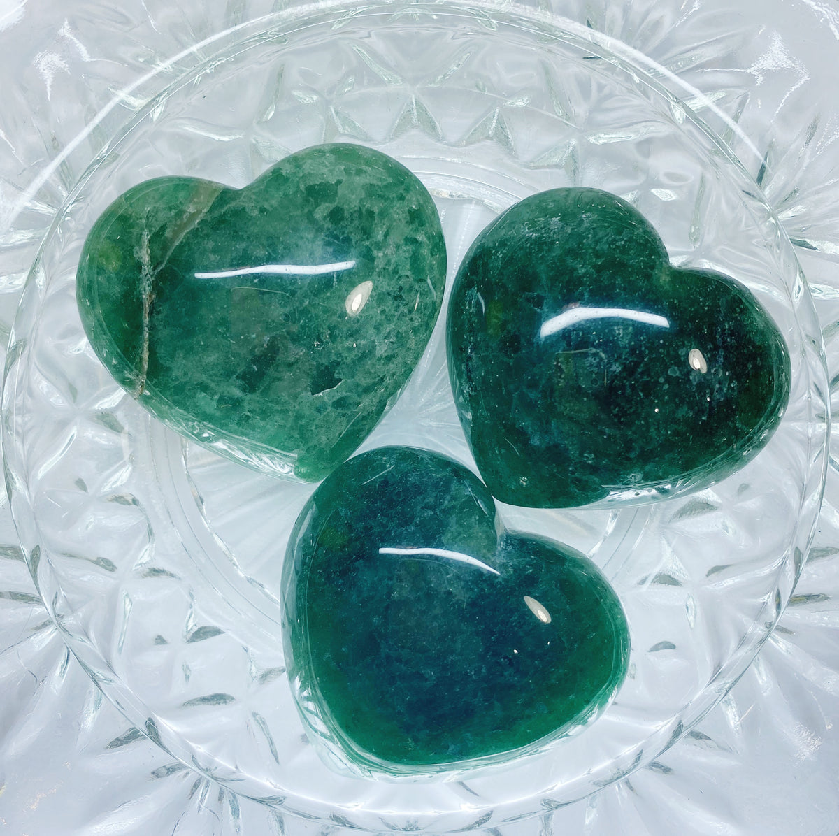 Green Tanzurine Hearts