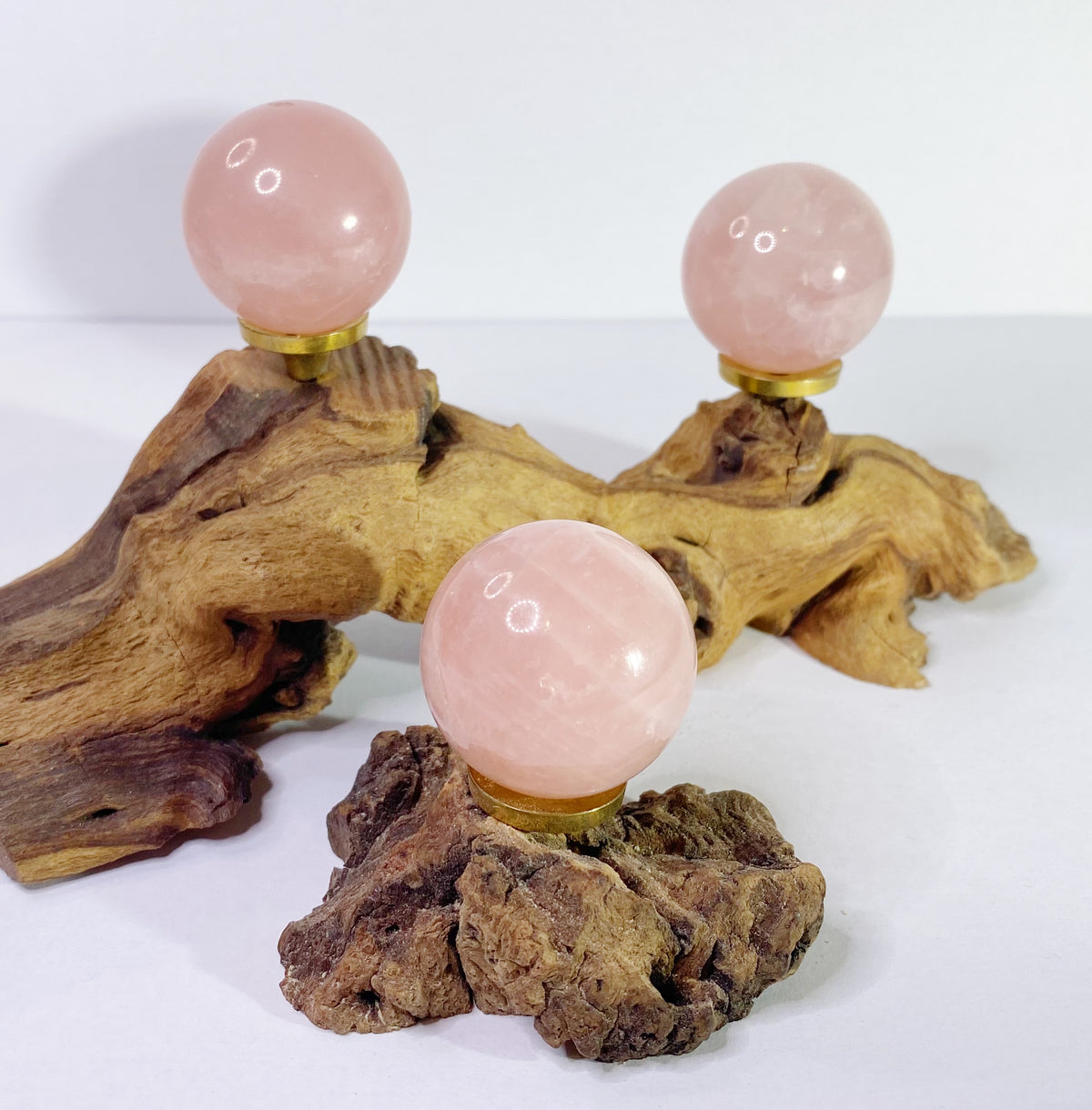 Star Rose Quartz Spheres