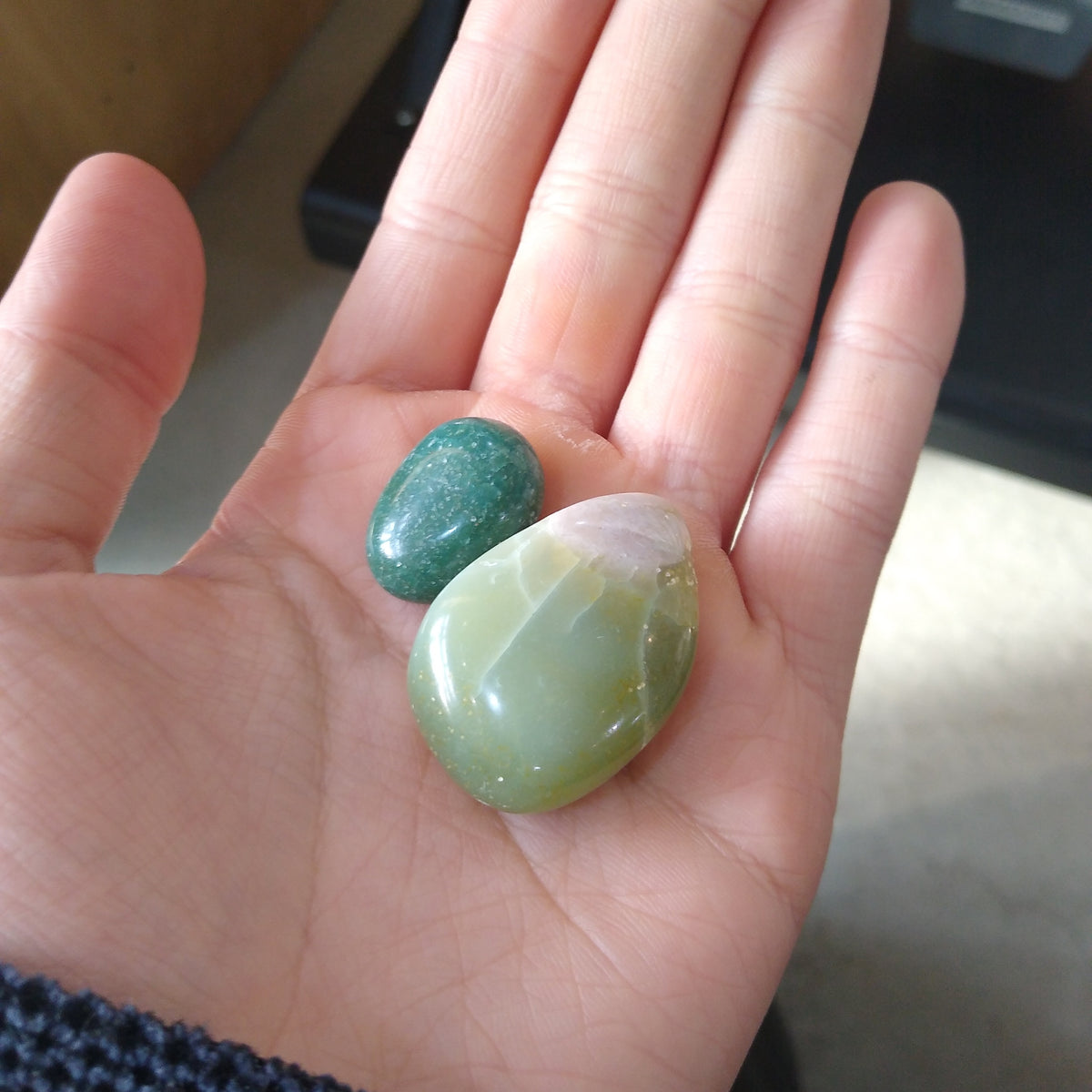 Agate (Green Flower) Tumble