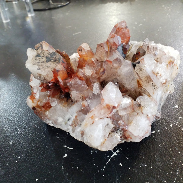 Quartz Cluster with Hematite and Specular Hematite  Orange River So.Aftica