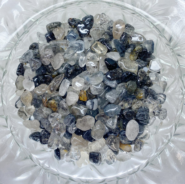 Black Rutile Quartz Chips