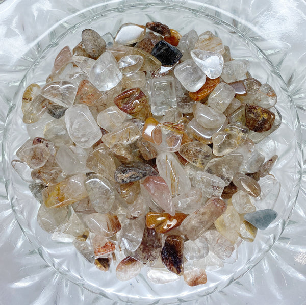 Copper Rutile Quartz Chips