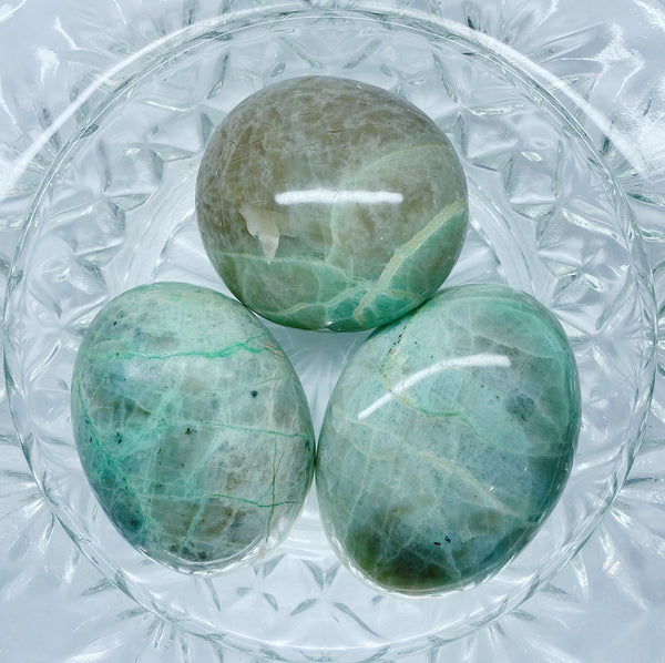 Garnierite (Green Moonstone) Palm Stones