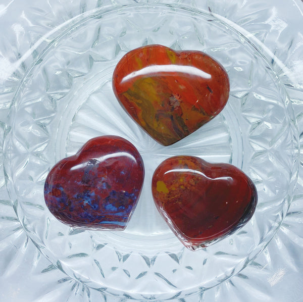 Ocean Jasper (Red) Hearts