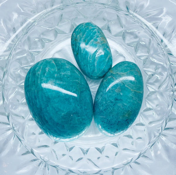 Amazonite Palm Stones